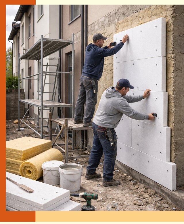 Утепление таунхауса с гарантией комфорта в Рославле