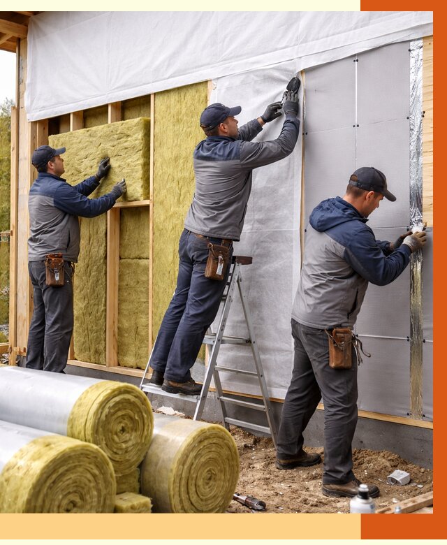 Утепление каркасного дома в Рославле от 4316 руб./м2 — профессионально | ТепломастерРлв