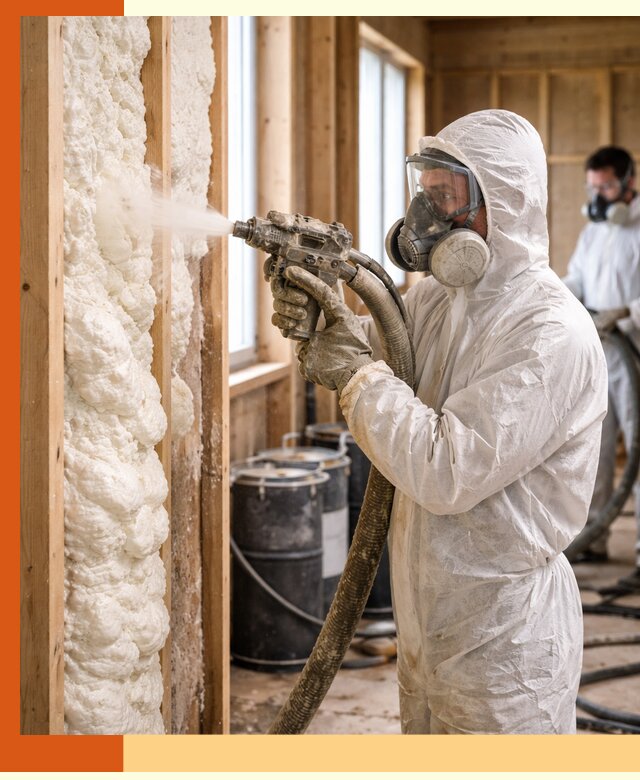 Утепление каркасного дома пенополиуретаном в Рославле