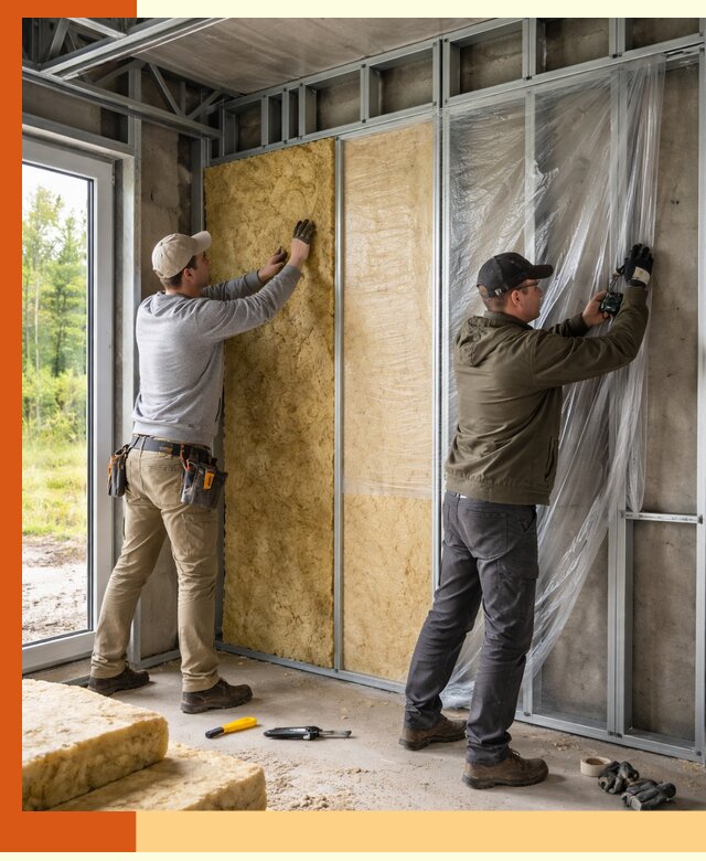 Утепление дома из ЛСТК в Рославле с гарантией качества и эффективности