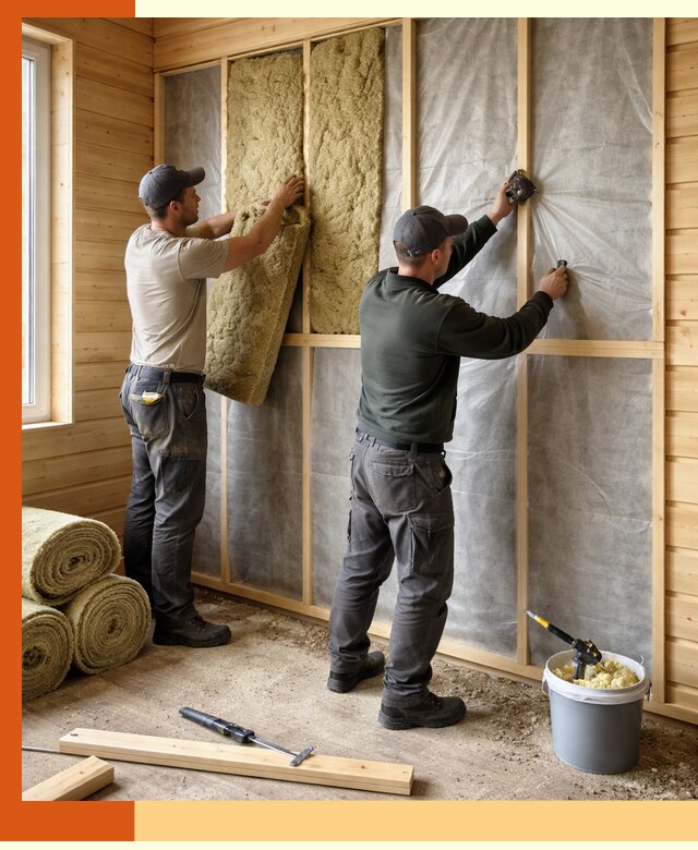 Утепление дома из минибруса в Рославле: комплексные теплоизоляционные работы