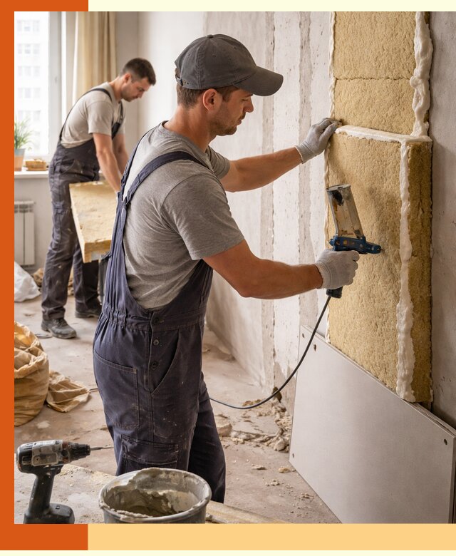 Утепление стен изнутри в Рославле — качественно и эффективно