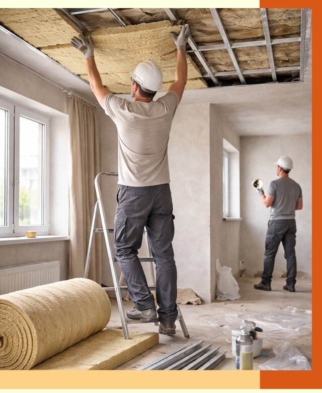 Утепление потолка в частном доме в Рославле от 976 руб./м² — работы под ключ | ТепломастерРлв