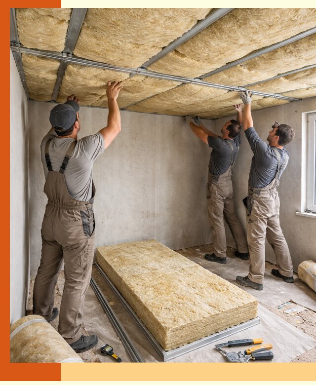 Утепление потолка в Рославле — тепло и без сквозняков