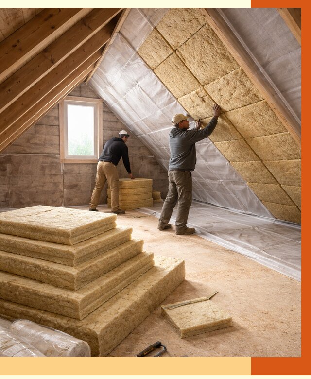 Утепление мансарды в Рославле от 2569 руб/м2 — комплексно и под ключ | ТепломастерРлв