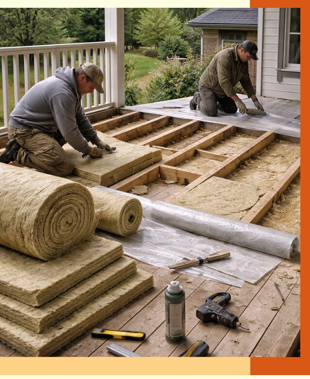 Утепление террасы в Рославле от 4316 руб./м2 — утеплить террасу под ключ | ТепломастерРлв