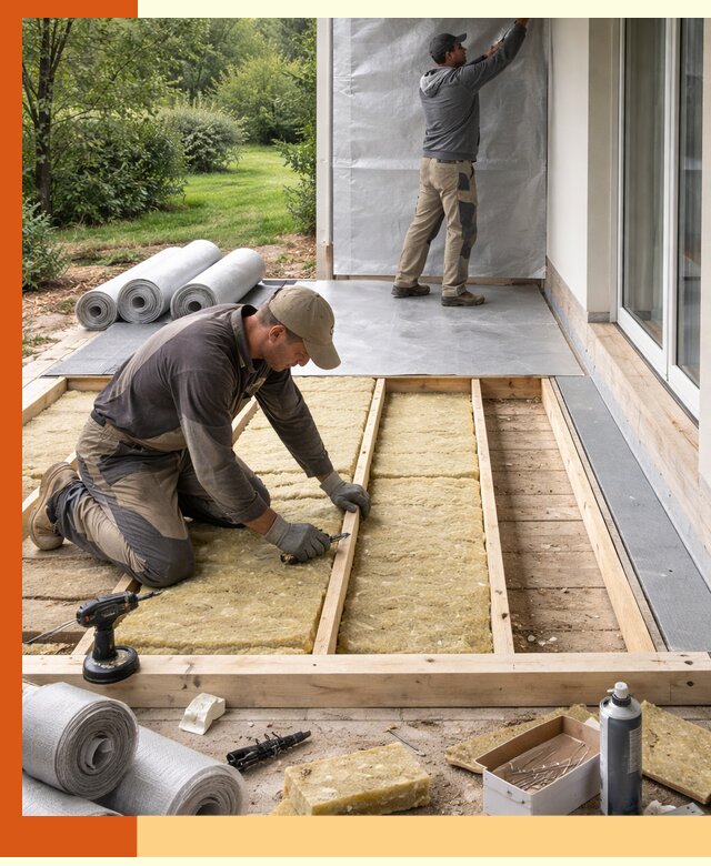 Утепление террасы в Рославле — тепло и защита круглогодично