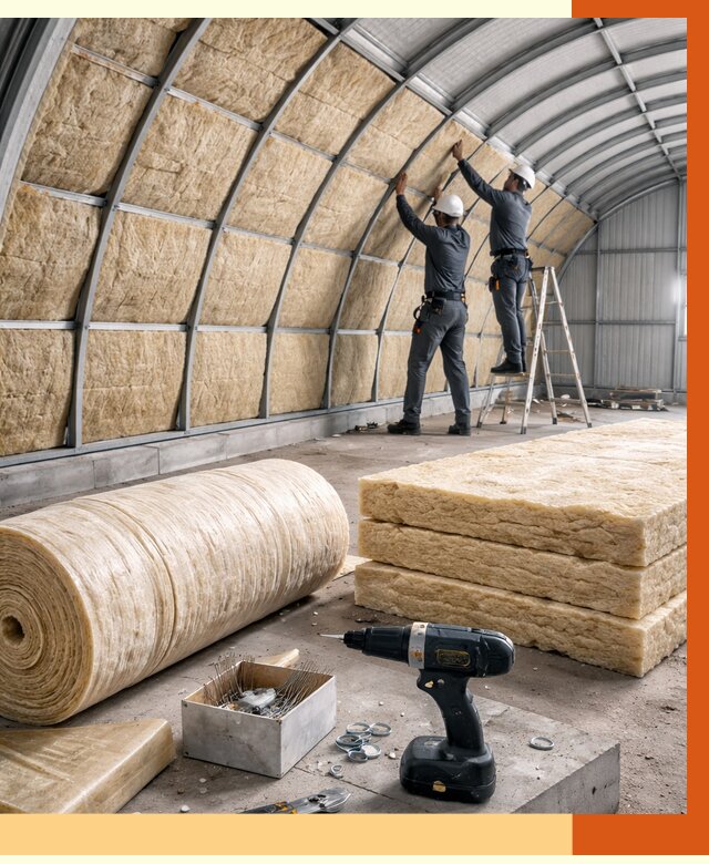 Утепление арочного ангара в Рославле от 3288 руб./м2 под ключ | ТепломастерРлв