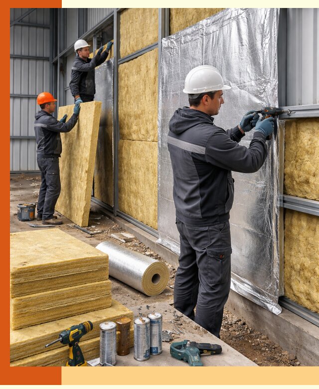 Утепление металлического ангара профессионально в Рославле