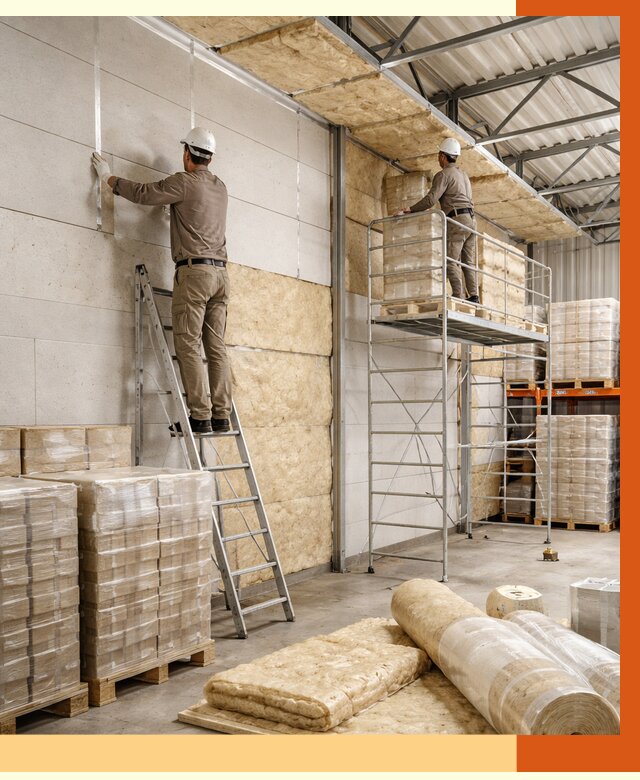 Утепление склада готовой продукции в Рославле от 2004 руб./м2 — комплексно | ТепломастерРлв