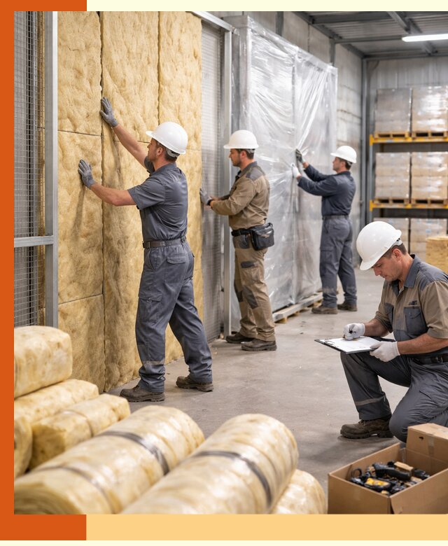 Утепление склада готовой продукции в Рославле качественно и быстро