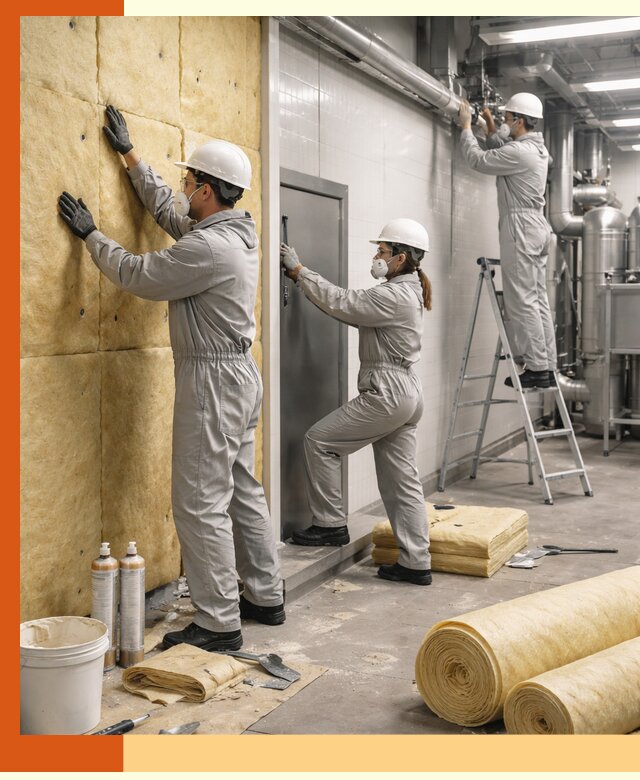 Утепление пищевого цеха под ключ в Рославле