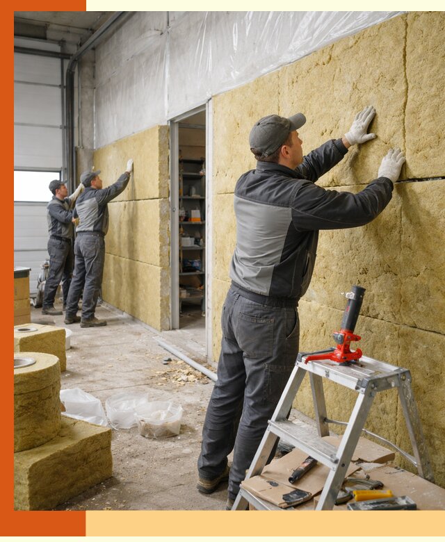 Утепление автосервиса и мастерских в Рославле качественно и надёжно