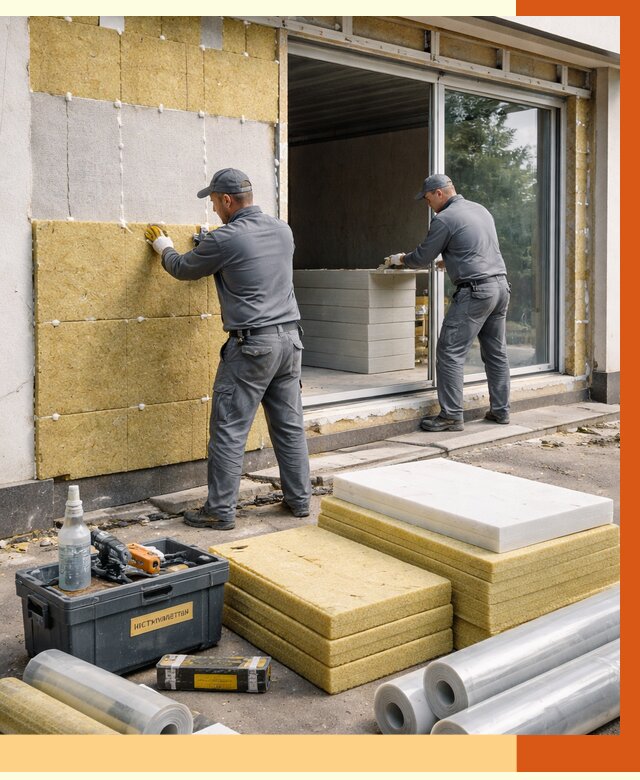 Утепление торгового павильона в Рославле от 14900 руб./м² под ключ | ТепломастерРлв