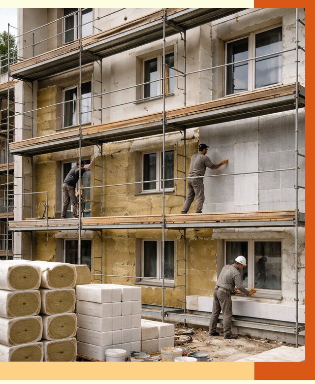 Утепление гостиницы в Рославле от 7399 руб./м2 — комплексно, ППУ, под ключ | ТепломастерРлв