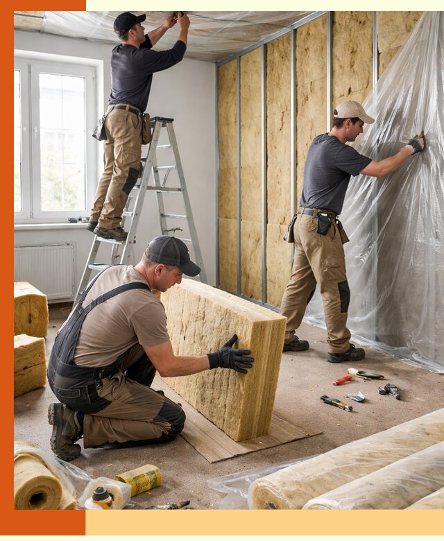 Утепление офисных помещений под ключ в Рославле