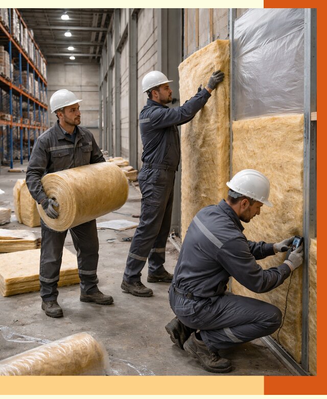 Утепление логистического центра в Рославле от 4624 руб/м² под ключ | ТепломастерРлв