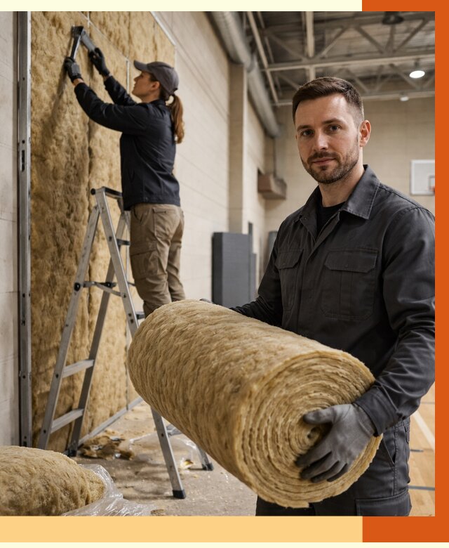 Утепление спортзала в Рославле от 7707 руб/м2 — комплексное утепление под ключ | ТепломастерРлв