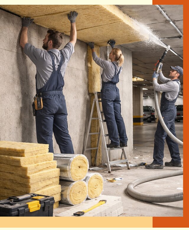 Утепление паркинга в Рославле от 6988 руб./м2 — работы под ключ | ТепломастерРлв