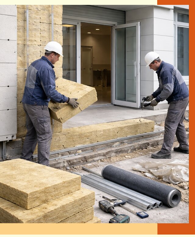 Утепление медицинского центра в Рославле под ключ от 12845 руб./м² | ТепломастерРлв