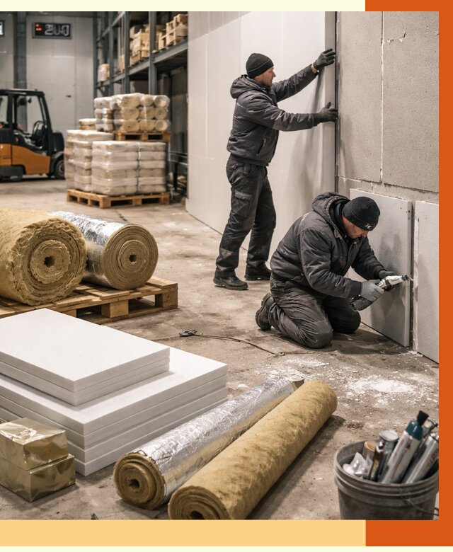 Утепление холодного склада в Рославле от 8735 руб/м2 — комплексное под ключ | ТепломастерРлв