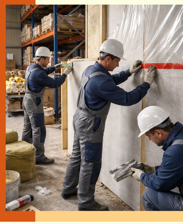 Утепление теплого склада под ключ в Рославле