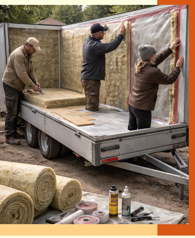 Утепление прицепа в Рославле под ключ от 12845 руб. — комплекс от ТепломастерРлв