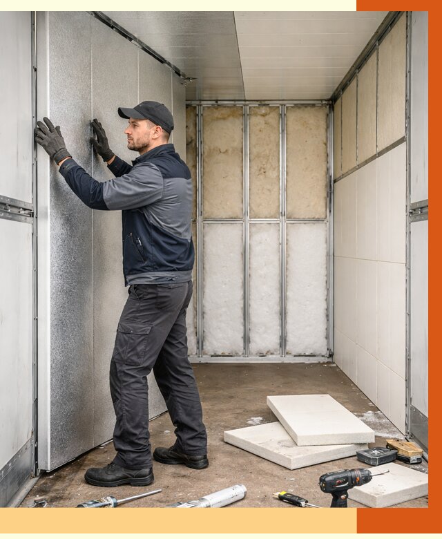 Утепление холодильного кузова в Рославле от 13873 руб. под ключ | ТепломастерРлв