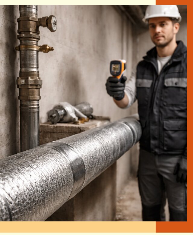 Утепление труб водоснабжения в Рославле от 8735 руб. за м² — услуги ТепломастерРлв