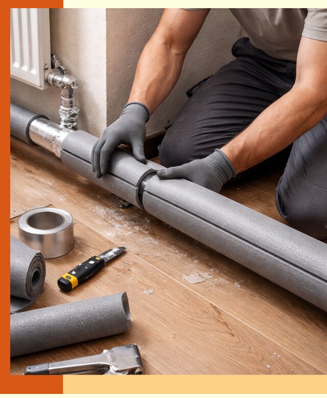 Утепление труб отопления в Рославле: теплоизоляция и защита сети