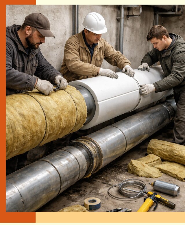 Утепление трубопровода в Рославле с гарантией энергоэффективности