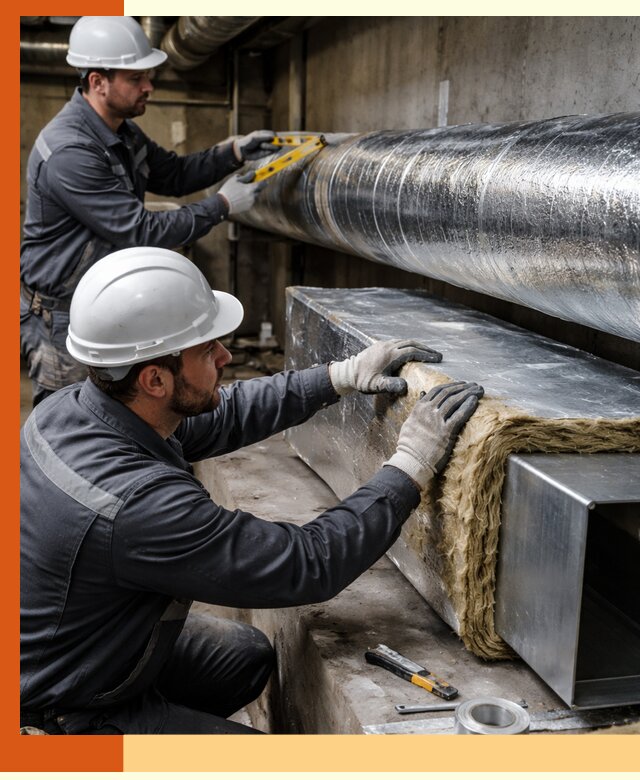 Профессиональное утепление воздуховодов и теплоизоляция в Рославле