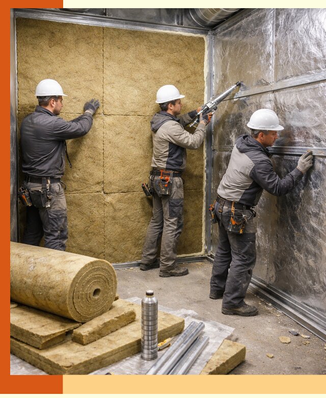 Утепление венткамеры в Рославле — качественная теплоизоляция и шумопоглощение