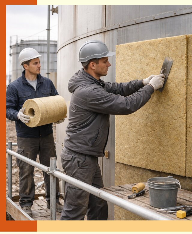 Профессиональное утепление резервуара и теплоизоляция в Рославле