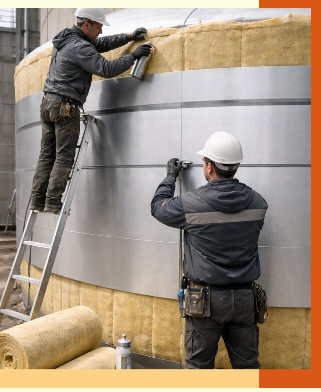 Утепление цистерны в Рославле пенополиуретаном от 14900 руб. под ключ | ТепломастерРлв