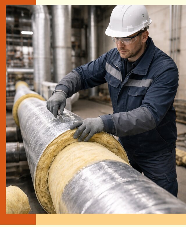 Утепление технологического оборудования и заводских установок в Рославле