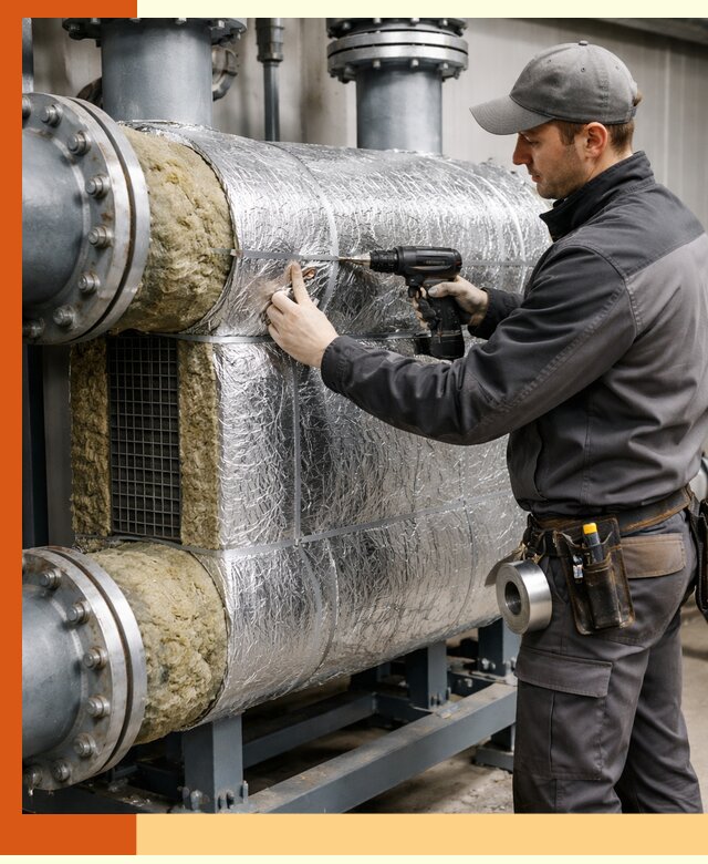 Утепление теплообменника в Рославле — профессиональная теплоизоляция оборудования