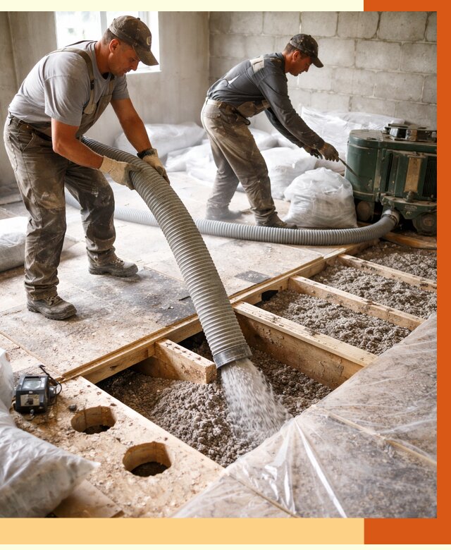 Заполнение пустот перекрытий в Рославле от 4624 руб. под ключ | ТепломастерРлв