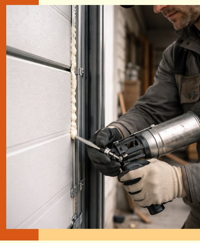 Заполнение пустот ворот в Рославле профессионально и герметично