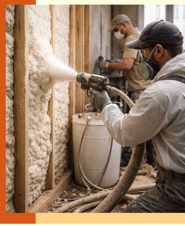 Утепление пеноизолом жилых и коммерческих объектов в Рославле