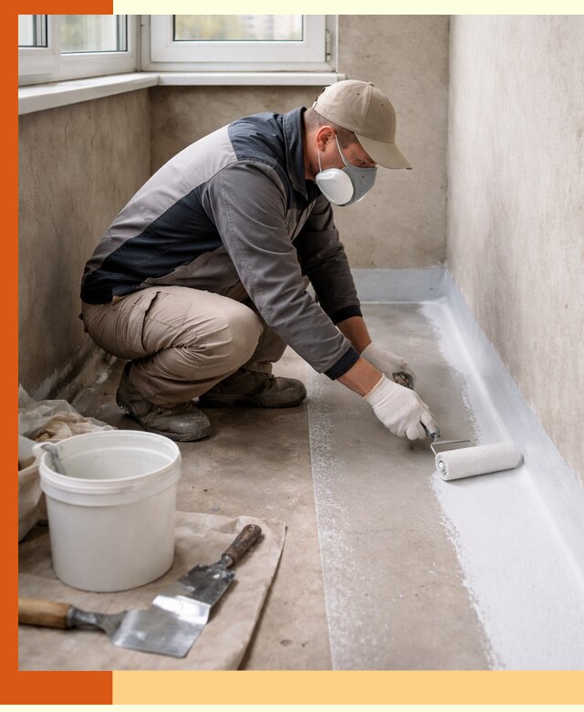 Утепление балкона жидкой теплоизоляцией в Рославле