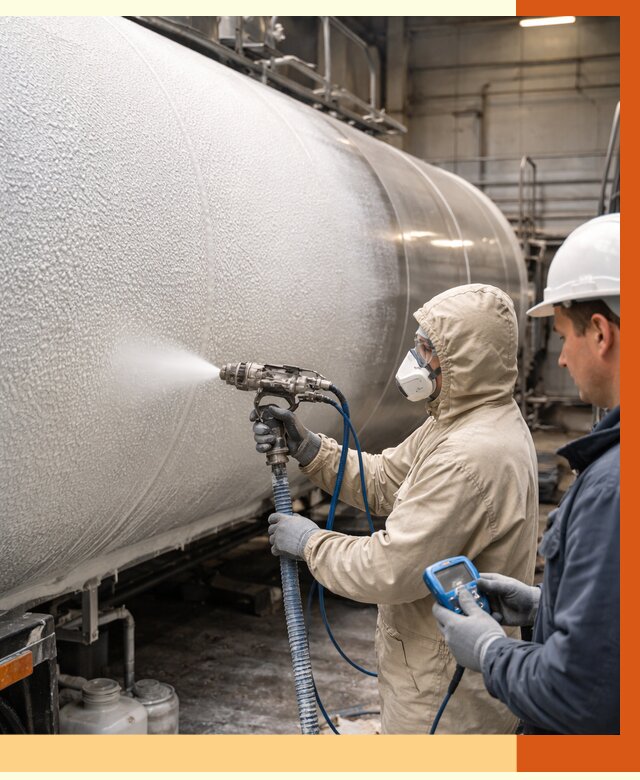 Утепление автоцистерны жидкой теплоизоляцией в Рославле от 14900 руб. под ключ | ТепломастерРлв