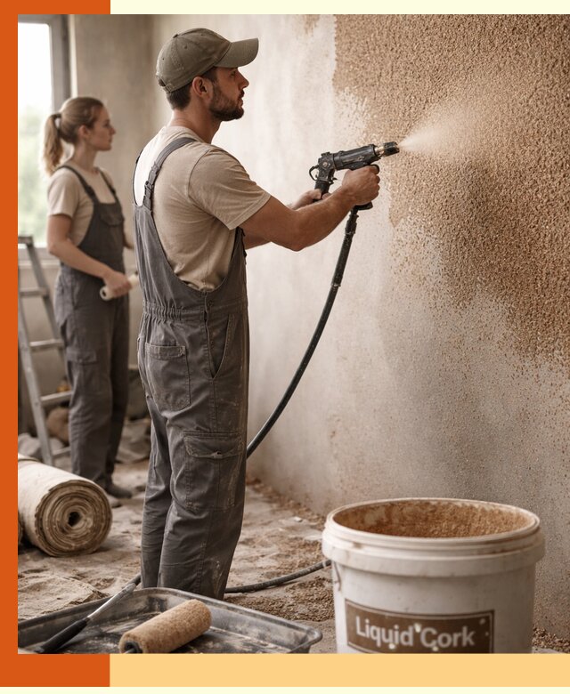 Утепление стен жидкой пробкой в Рославле эффективное и долговечное