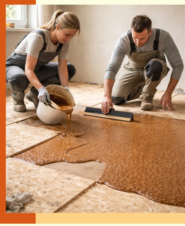 Утепление пола жидкой пробкой в Рославле для квартир и домов