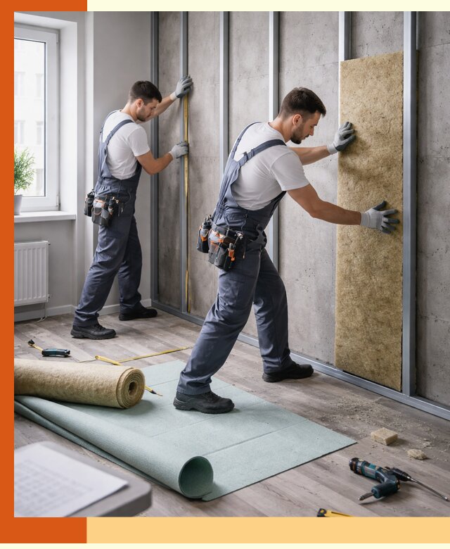 Шумоизоляция квартиры под ключ в Рославле — профессионально и гарантированно