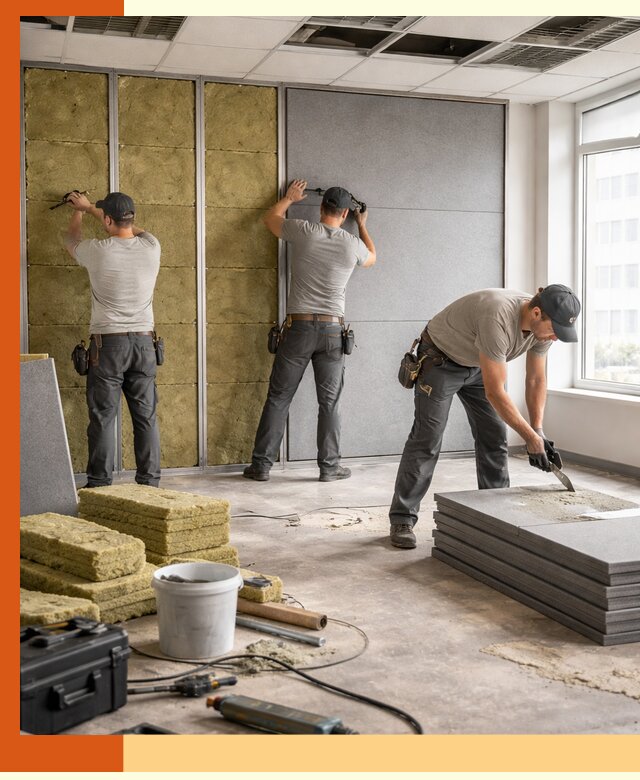 Профессиональная шумоизоляция офисов в Рославле для комфорта сотрудников