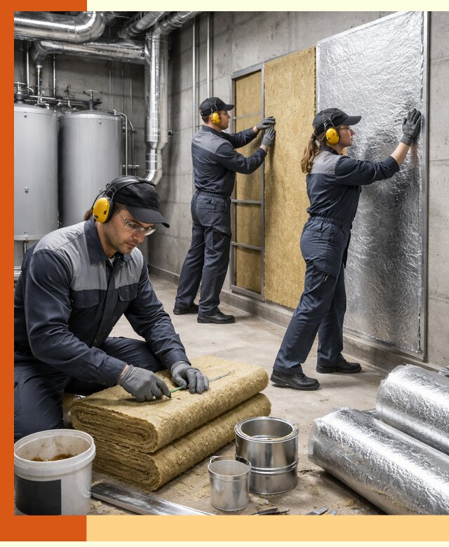 Шумоизоляция котельной в Рославле: профессиональный монтаж и материалы