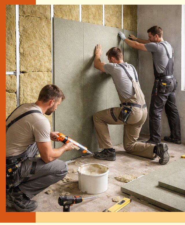 Профессиональная шумоизоляция стен в Рославле для квартир и домов