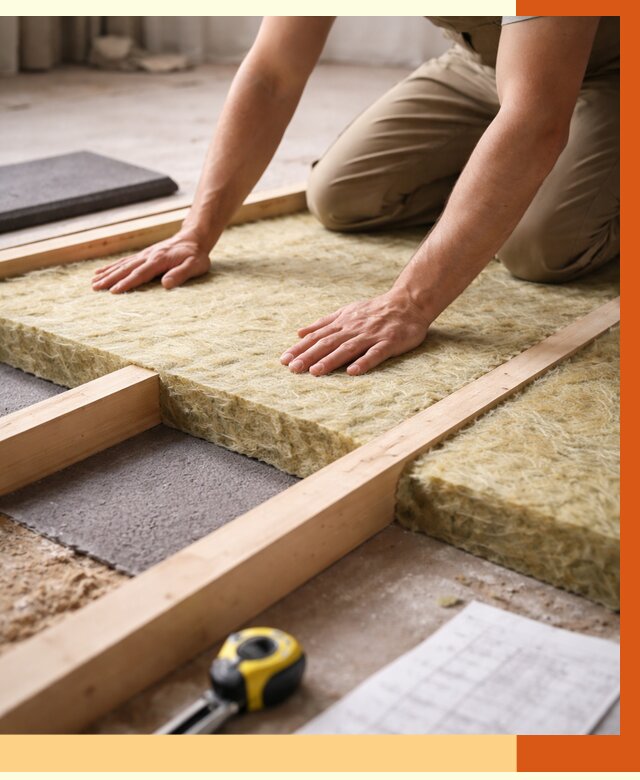 Шумоизоляция пола в Рославле от 1285 руб./м² — профессиональная звукоизоляция | ТепломастерРлв