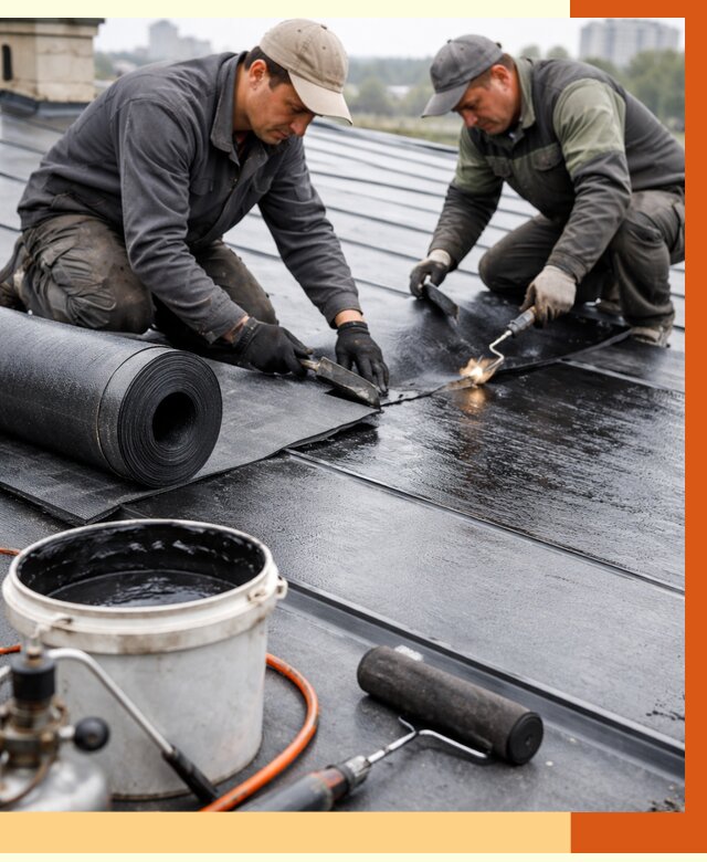 Гидроизоляция фальцевой кровли в Рославле от 7707 руб. под ключ | ТепломастерРлв
